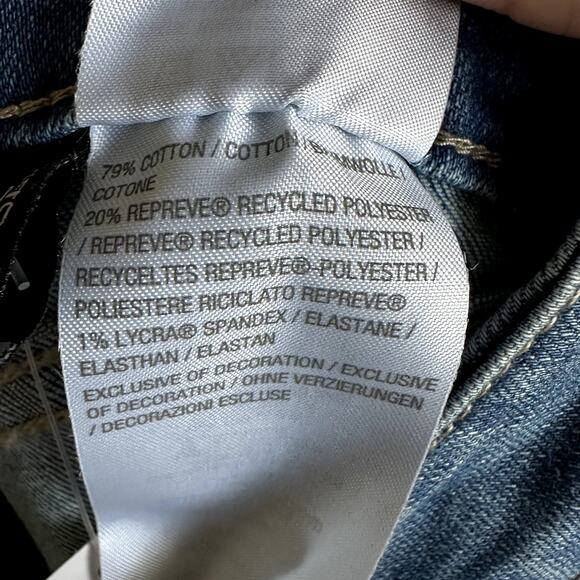 NWT Susan Graver Straight Leg Jean with Patch Pockets MEDIUM WASH QVC - Picture 8 of 8